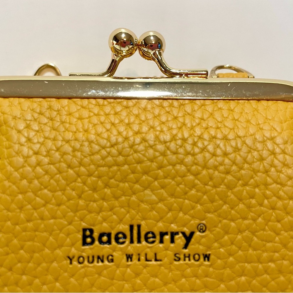 Beallery Yellow Wallet or Small Crossbody Purse Organizer NWOT - Picture 9 of 10